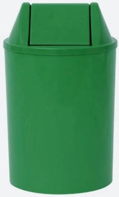 CESTO DE LIXO 15L TAMPA BASC VERDE