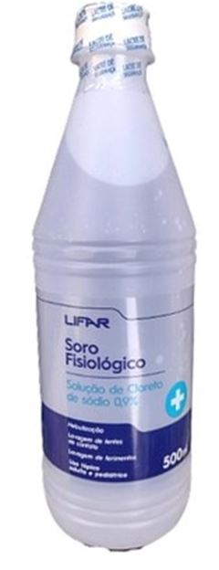 SORO FISIOLOGICO 9% DE 500ML C/TAMPA 