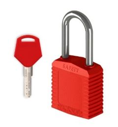 CADEADO PLAST HAST INOX 38MM VERMELHO